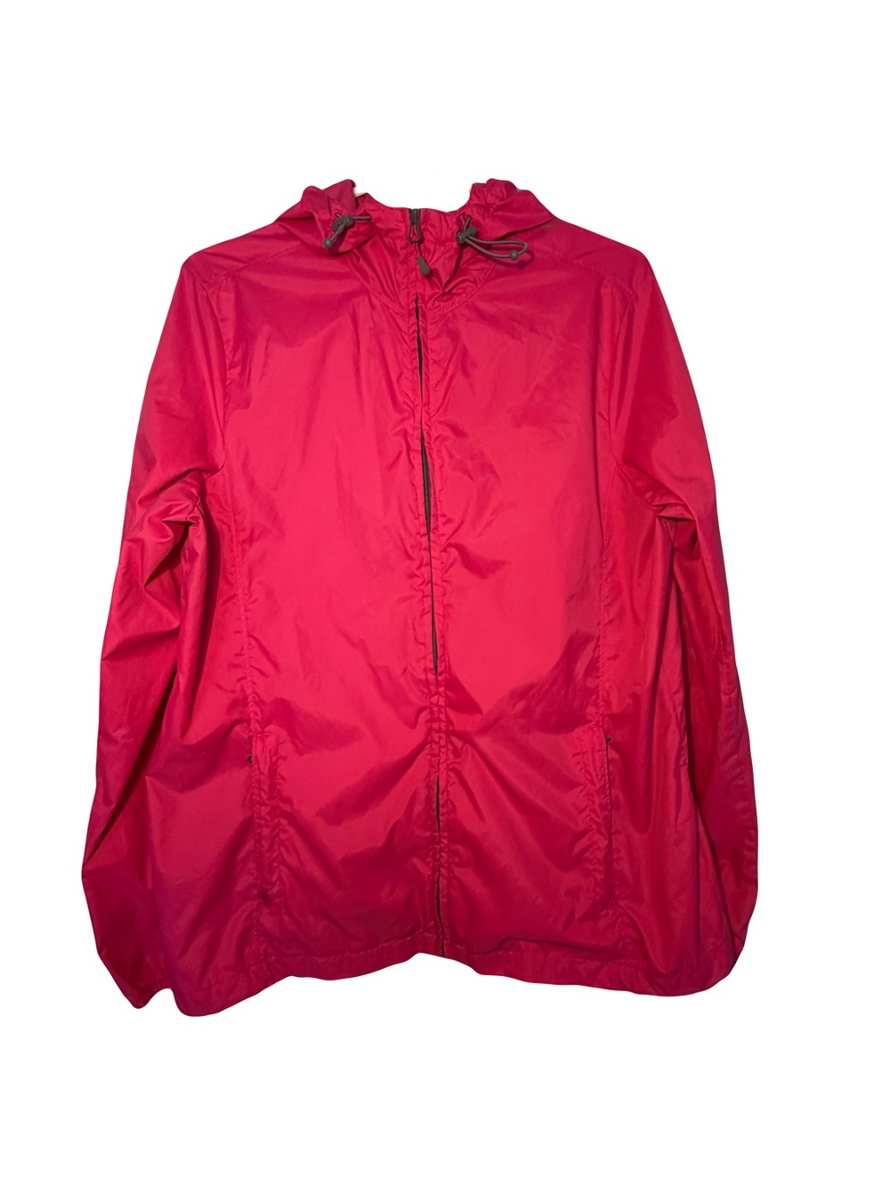 Lands’ End  women’s Hoodie zip up Windbreaker pink Jacket size large(14-16)